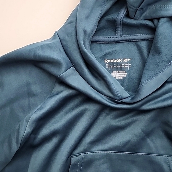 Reebok Youth Girls 2 Pc Set Matching Hoodie Sweatpants Hoops  Blue Teal Sz 4-5YA - Picture 9 of 10